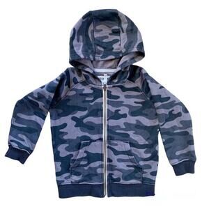 Carter’s Boys Camo Zip Up Hoodie Sweatshirt Size 4